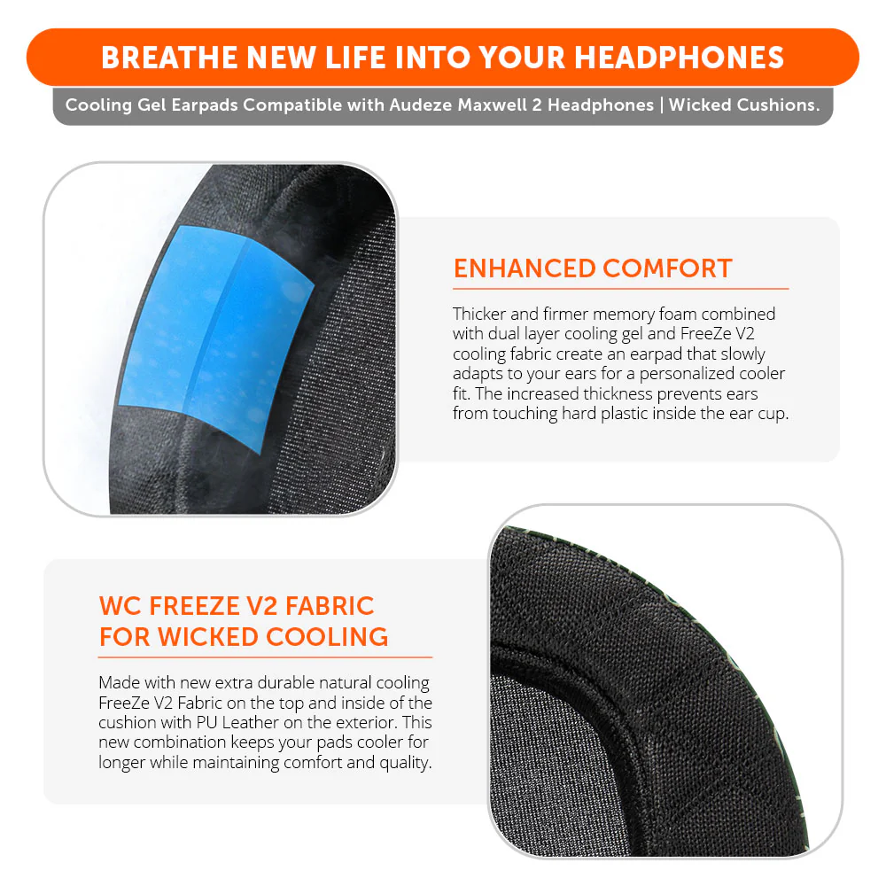Audeze Maxwell 2 Earpad, Headband & Speaker Plate Upgrade Kit – WC Mod Kit Maxwell 2 - Image 27