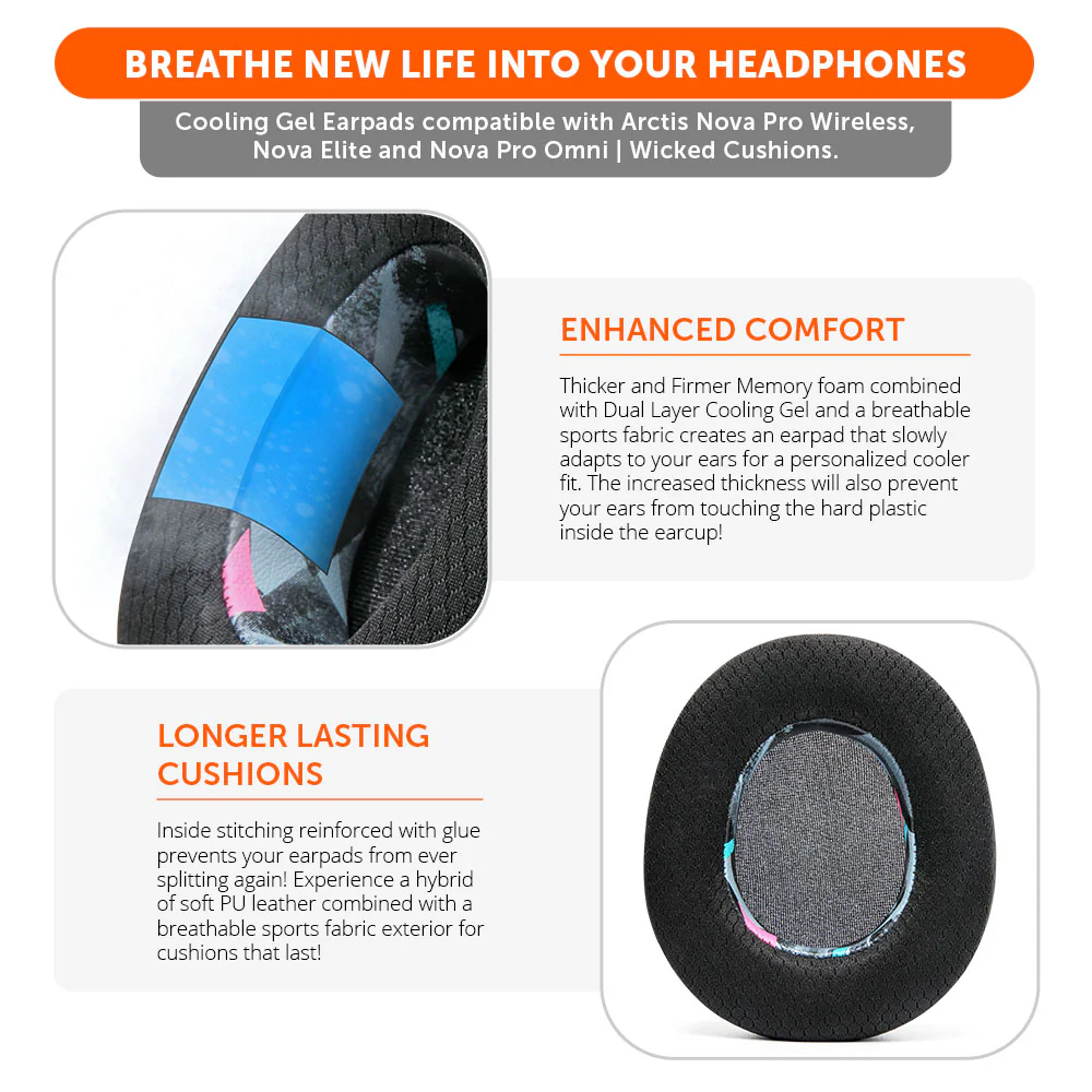 Arctis Nova Pro Wireless & Nova Elite Earpads - WC FreeZe Cooling Gel - Image 46