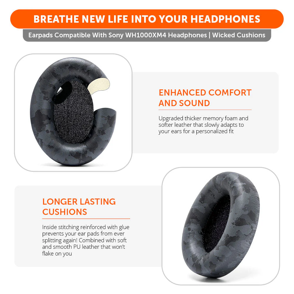 Replacement Ear Pads For Sony WH1000XM4 Over-Ear Headphones - Image 28