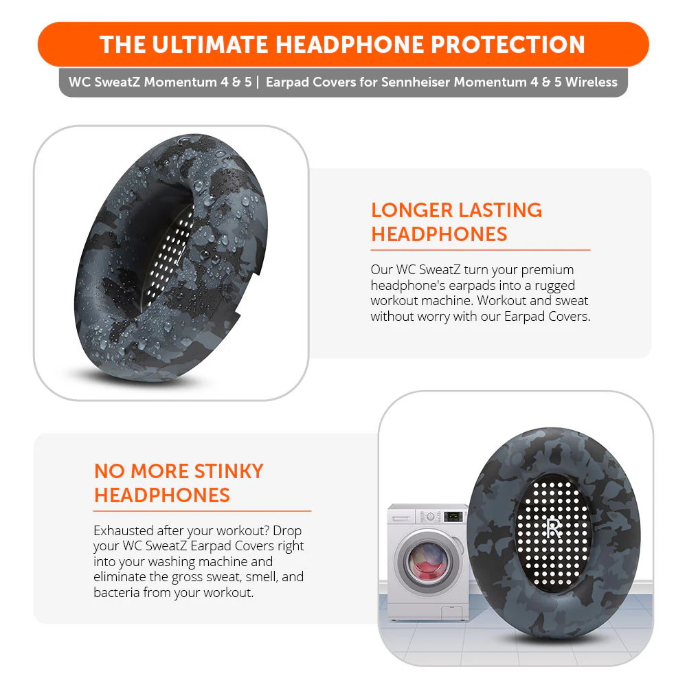 Sennheiser Momentum 4 Earpad Sweat Covers - WC SweatZ Momentum 4 - Image 18