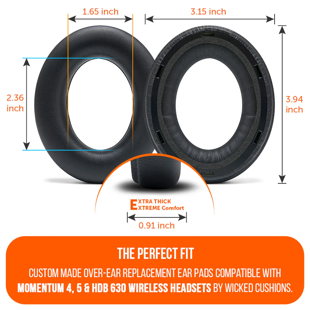 Sennheiser Momentum 4 & HDB 630 Earpads - WC PadZ Momentum 4 & HDB 630 - Image 4