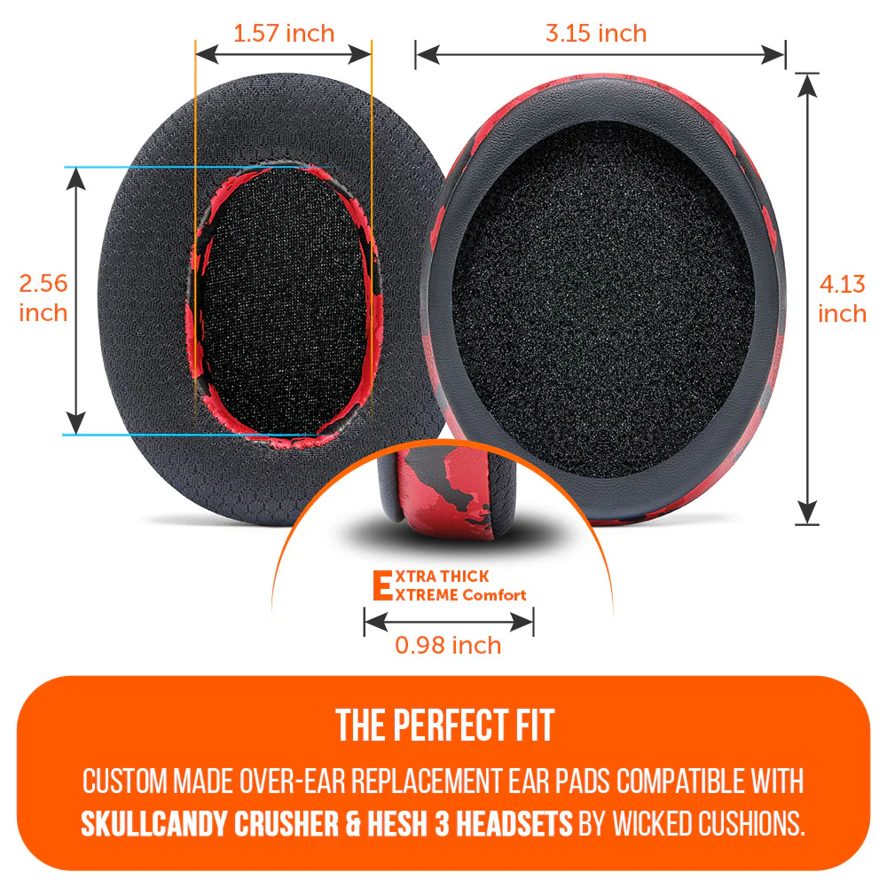 Skullcandy Hesh 3, Evo, and Crusher Replacement Earpads - WC FreeZe Crusher - Image 18