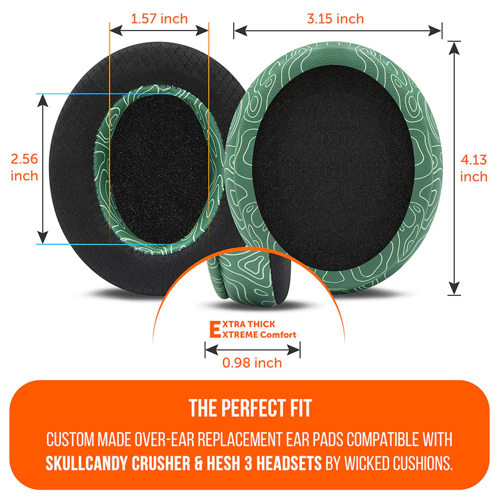 Skullcandy Hesh 3, Evo, and Crusher Replacement Earpads - WC FreeZe Crusher - Image 46