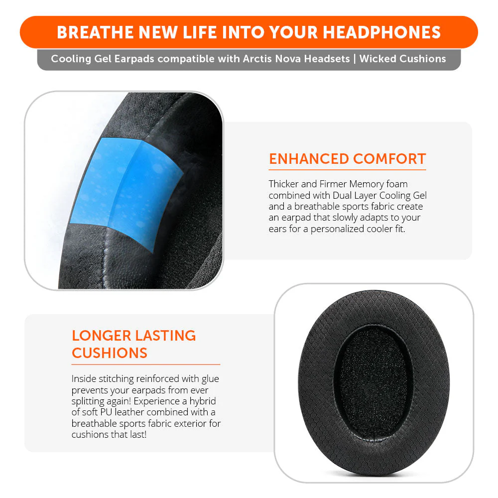 Arctis Nova Earpads - WC FreeZe Cooling Gel - Image 3