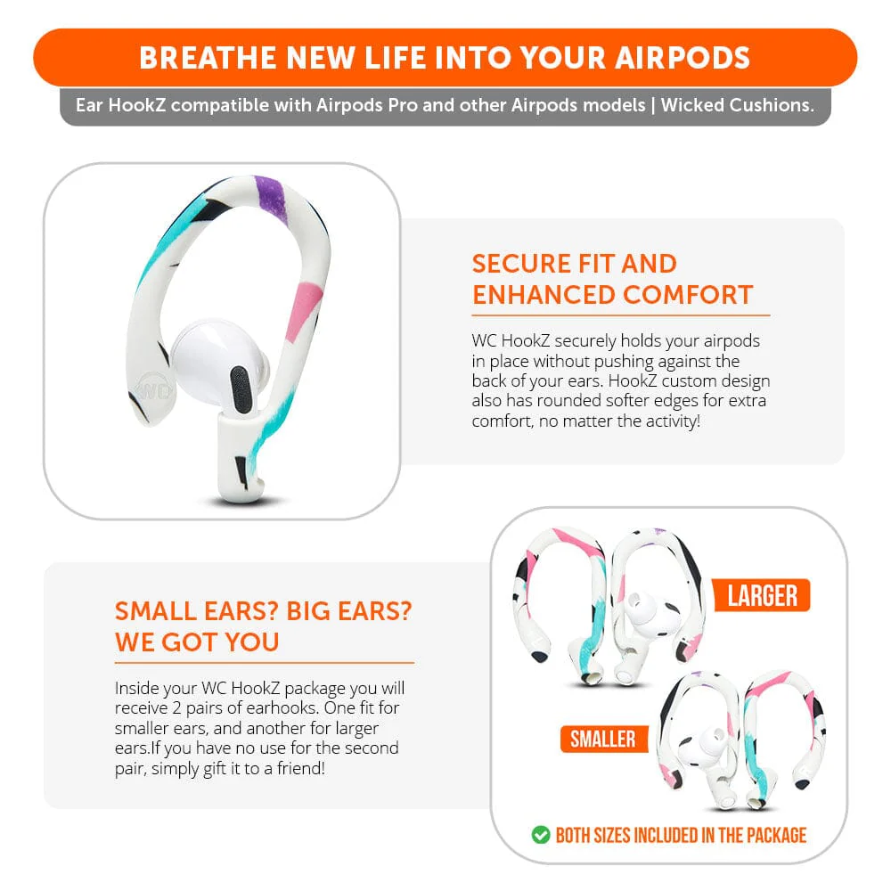 WC HookZ - Over Ear Hooks for Airpods Pro 1, 2 & Airpods 1, 2, 3 - Image 57