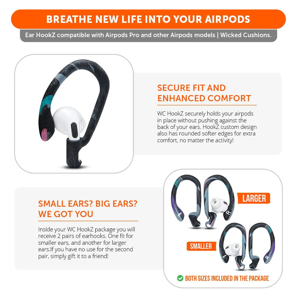 WC HookZ - Over Ear Hooks for Airpods Pro 1, 2 & Airpods 1, 2, 3 - Image 63